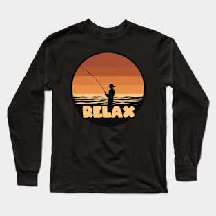 Reel Life, Relaxed Style for Fisherman Long Sleeve T-Shirt